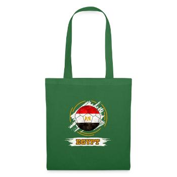 Egypt - Fußball mit Ägypten Flagge - Stoffbeutel - Fichte - Vorne