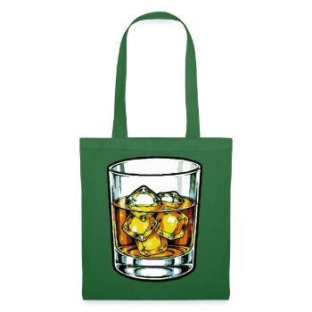 Whiskeyglas mit Eiswürfeln - Stoffbeutel - Fichte - Vorne