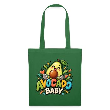 Avocado Baby – Süßes buntes Kinderdesign - Stoffbeutel - Fichte - Vorne