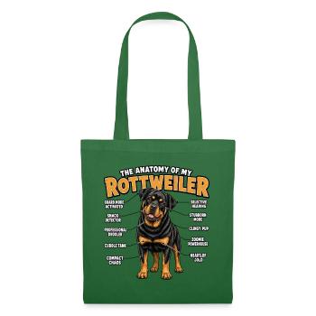 Rottweiler Hundehalter T für Rottweiler Hunde - Stoffbeutel - Fichte - Vorne