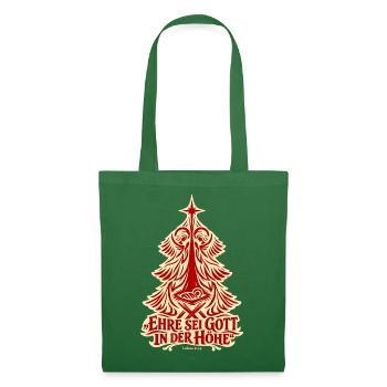 Weihnachtsbaum Engel Ehre sei Gott Lukas 2 14 - Stoffbeutel - Fichte - Vorne