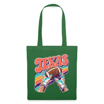 Texas Football Retro Stil - Stoffbeutel - Fichte - Vorne