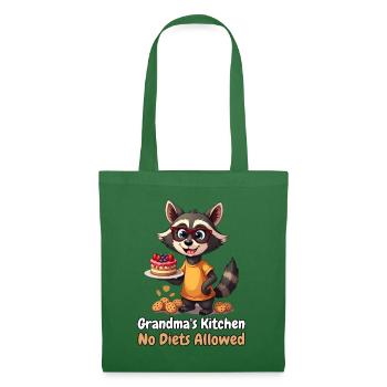 Grandma's Kitchen: No Diets Allowed – Oma Waschbär - Stoffbeutel - Fichte - Vorne