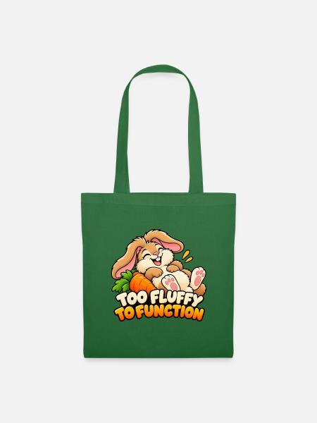 Zu flauschig, um zu funktionieren – Lustiger Hase - Stoffbeutel - Fichte