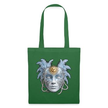 Blaue Venezianische Maske mit Sonne - Stoffbeutel - Fichte - Vorne