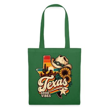 Texas Retro Good Vibes Sonnenblumen - Stoffbeutel - Fichte - Vorne