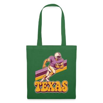 Texas Retro Footballspieler - Stoffbeutel - Fichte - Vorne
