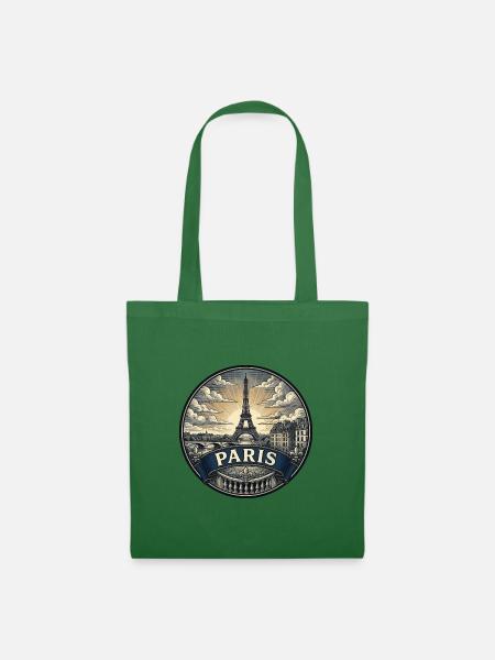 Paris, Frankreich Reiseabzeichen Eiffelturm-Souvenir - Stoffbeutel - Fichte