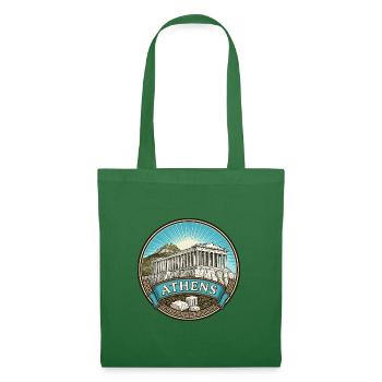 Athen Griechenland Reiseabzeichen Parthenon Souvenir - Stoffbeutel - Fichte - Vorne