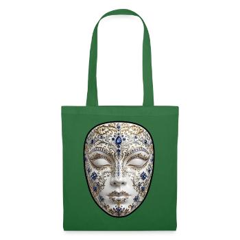 Goldene Maske mit Saphiren - Stoffbeutel - Fichte - Vorne