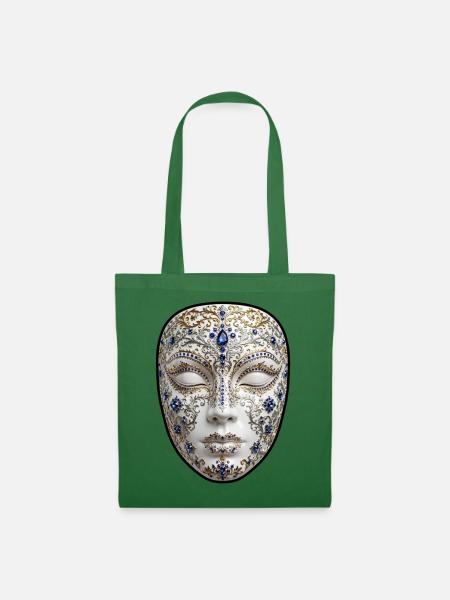 Goldene Maske mit Saphiren - Stoffbeutel - Fichte