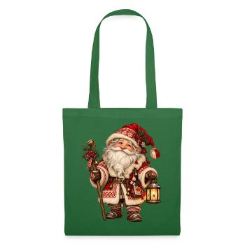 Weihnachts-Domovoi-Slawisches Hausgeist-Design - Stoffbeutel - Fichte - Vorne