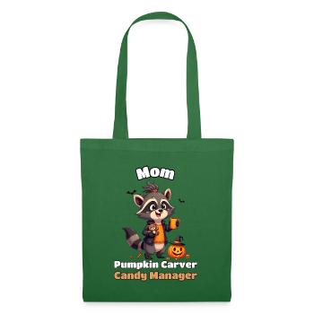 Mom: Pumpkin Carver, Candy Manager - Stoffbeutel - Fichte - Vorne