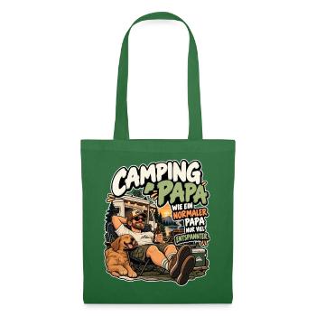 Camping Papa Entspannter Familienurlaub - Stoffbeutel - Fichte - Vorne