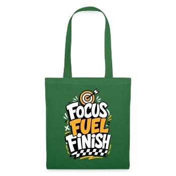 Focus Fuel Finish – Zielscheibe und Zielflagge - Stoffbeutel - Fichte - Vorne