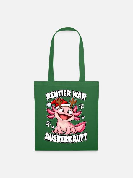 Rentier War Ausverkauft Axolotl - Stoffbeutel - Fichte
