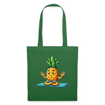Ananas Frucht Yoga Meditation Sommer Vibes - Stoffbeutel - Fichte - Vorne