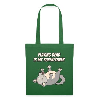 Dead Is My Superpower Opossum spielen - Stoffbeutel - Fichte - Vorne