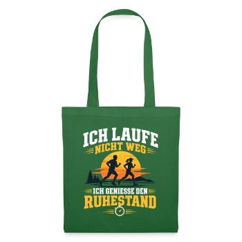 Ich laufe nicht weg genieße den Ruhestand Läufer - Stoffbeutel - Fichte - Vorne