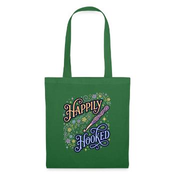 Happily Hooked verspieltes Häkeln - Stoffbeutel - Fichte - Vorne