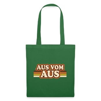 Aus vom Aus Retro Verbrenner Spruch - Stoffbeutel - Fichte - Vorne