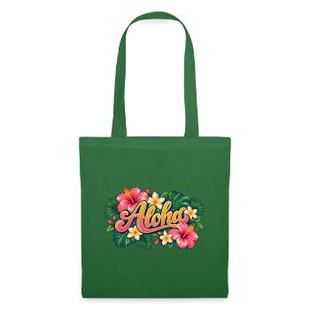 Aloha Tropenblüten - Stoffbeutel - Fichte - Vorne