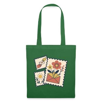 Blumenbriefmarken - Stoffbeutel - Fichte - Vorne