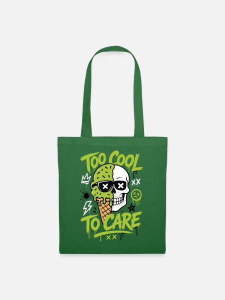 Eis-Totenkopf – Too Cool to Care - Stoffbeutel - Fichte