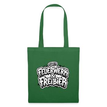 Feuerwerk und Freibier - Stoffbeutel - Fichte - Vorne