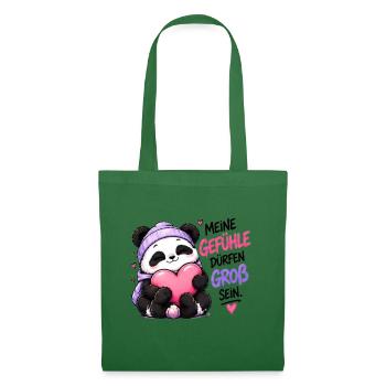 Panda Gefühle Groß Sein - Stoffbeutel - Fichte - Vorne