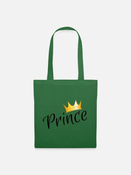 Prince - Prinz mit goldener Krone - Stoffbeutel - Fichte