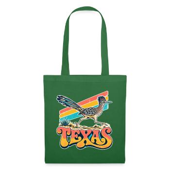 Texas Roadrunner Retro Neon - Stoffbeutel - Fichte - Vorne