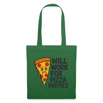 Pizza Party Typografie Nurse Pflege Sarkasmus RN - Stoffbeutel - Fichte - Vorne