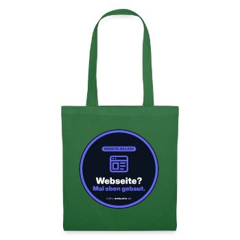 Webseite? Mal Eben Gebaut. Webdesigner Shirt - Stoffbeutel - Fichte - Vorne