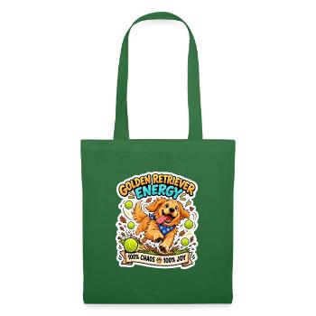 Golden Retriever Energie Print - Stoffbeutel - Fichte - Vorne