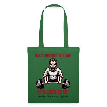 Nietzsche Gym – What doesn't kill me Kreuzheben - Stoffbeutel - Fichte - Vorne