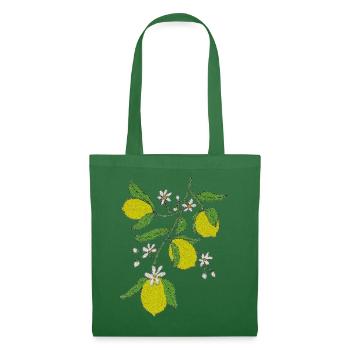 Zitronenzweig Glitzerdesign - Stoffbeutel - Fichte - Vorne