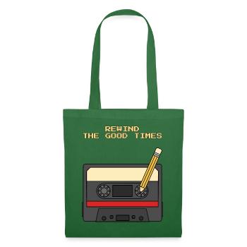 Spul The Good Times Retro Cassette 80s zurück - Stoffbeutel - Fichte - Vorne