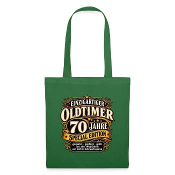 Einzigartiger Oldtimer 70 Jahre 70 Geburtstag - Stoffbeutel - Fichte - Vorne