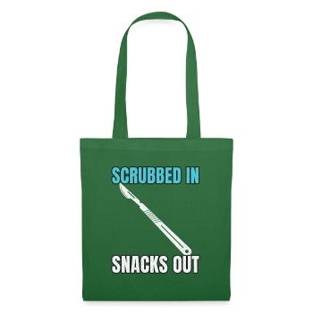 OP Pflege - Scrubbed In Snacks Out - Chirurgie OTA - Stoffbeutel - Fichte - Vorne
