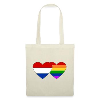 Holland Regenbogen Flagge - Stoffbeutel - Natur - Vorne
