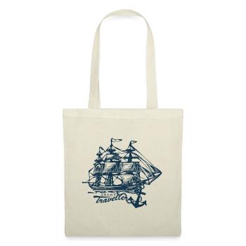 altes Segelschiff - Lucky Traveller - Anker - Stoffbeutel - Natur - Vorne