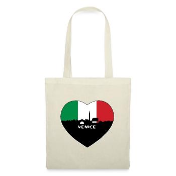 Venedig Italien Flagge Skyline Reise Souvenir - Stoffbeutel - Natur - Vorne
