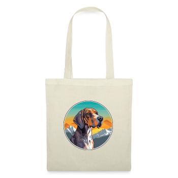 Plott Hund Hund Rasse Cartoon Kawaii Aquarell - Stoffbeutel - Natur - Vorne