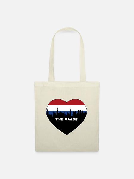 Den Haag Niederlande Flagge Skyline Reise Souvenir - Stoffbeutel - Natur