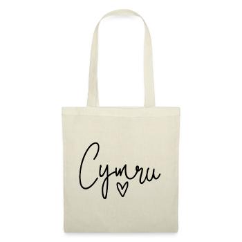 Cymru Calon Wales Heart - Tote Bag - nature - Front