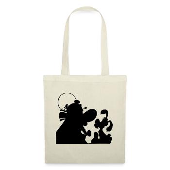 Asterix & Obelix - Obelix mit Idefix Schatten - Stoffbeutel - Natur - Vorne