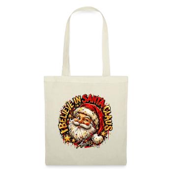 Believe in Santa Claus – Christmas Streetwear - Stoffbeutel - Natur - Vorne