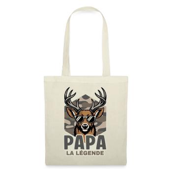 Dad Hunter Das Legendenjagdgeschenk - Stoffbeutel - Natur - Vorne