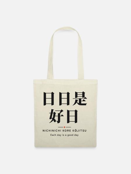 日日是好日 — Jeder Tag ist ein guter Tag | Zen - Stoffbeutel - Natur